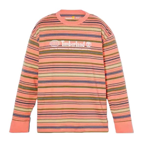 Timberland Men's Long-Sleeve Heavyweight Striped Crew Neck T-Shirt by Simons | M - Picture 5 of 6